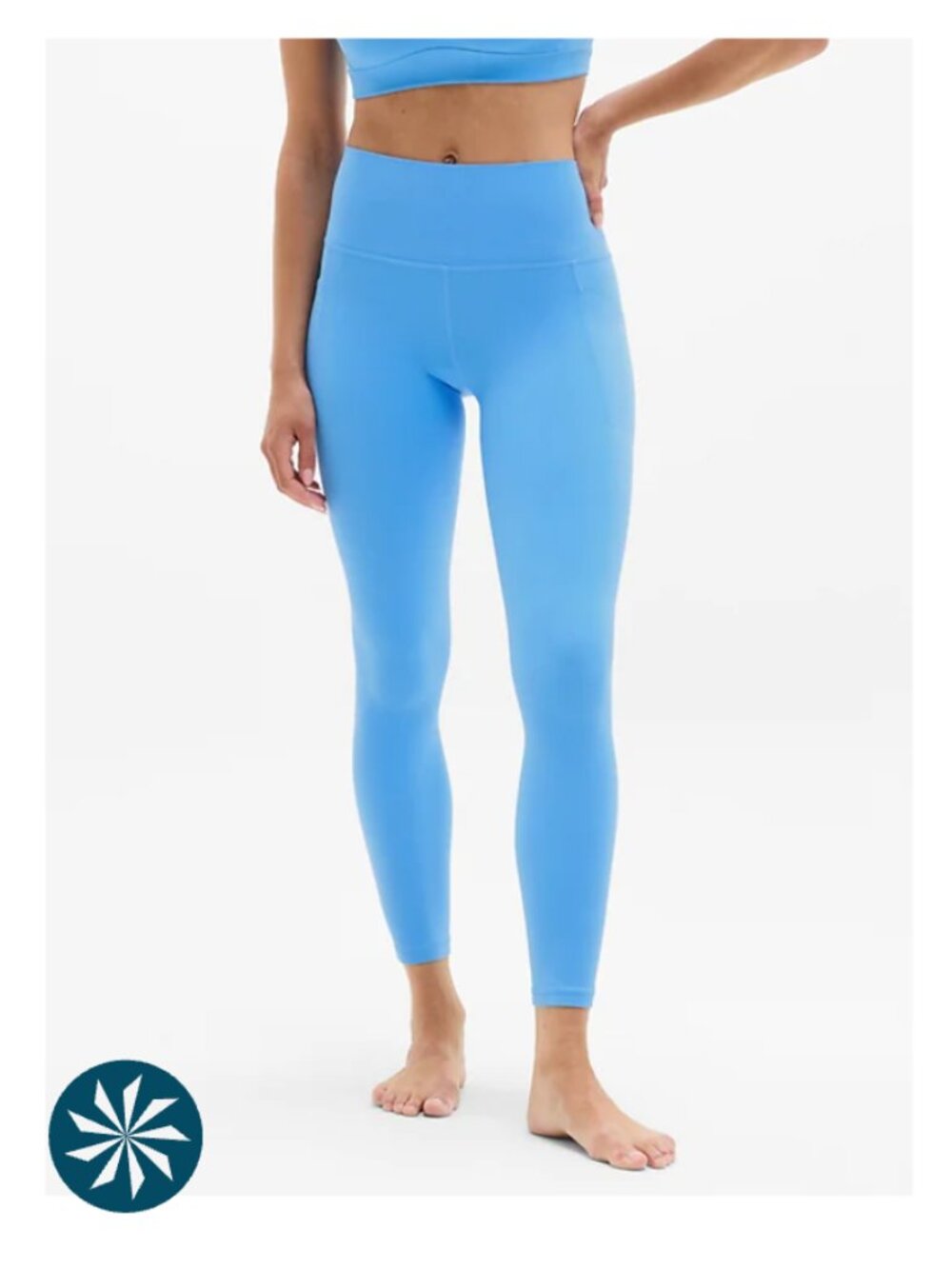 NWT Athleta CORNFLOWER BLUE High-Waist Pocket Leggings MEDIUM